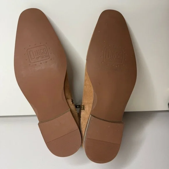 Dingo Men’s Tan Brooks Embroidered Round Toe Zip Up Boots Ankle - 10.5 - Picture 10 of 12